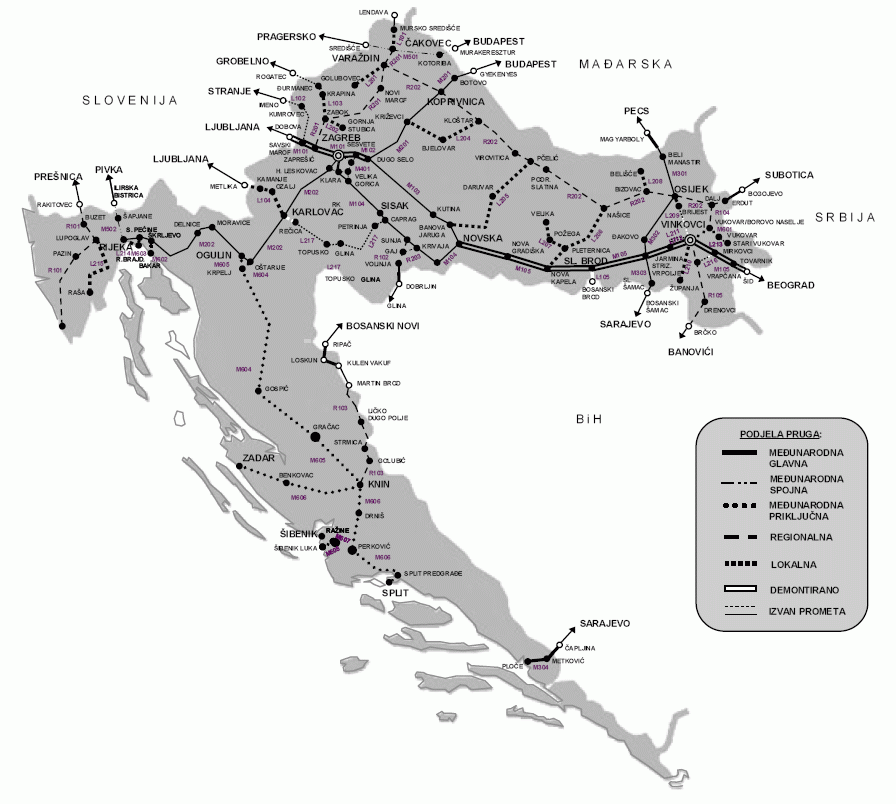 zeljeznicka karta hrvatske Microstar zeljeznicka karta hrvatske